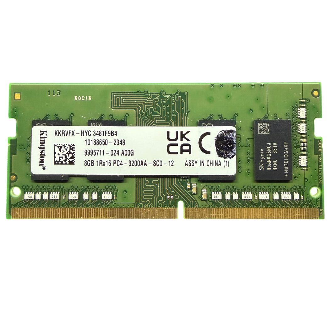Geheugen | SO-DIMM Kingston 8Gb DDR4 / 3200AA –  9995711-024.A00G (Refurbished)