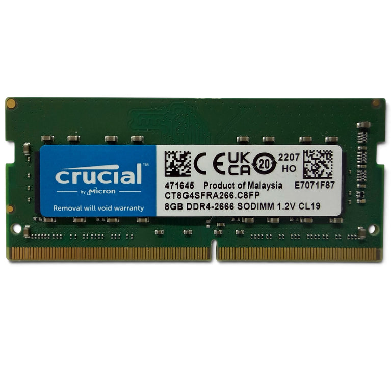 Geheugen | SO-DIMM Crucial 8Gb DDR4 / 2666T  –  (Refurbished)